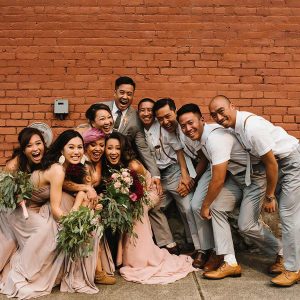 Asian Wedding Party Photo